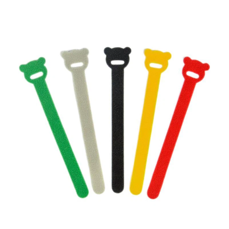 Bear Shape Hook And Loop Cable Ties